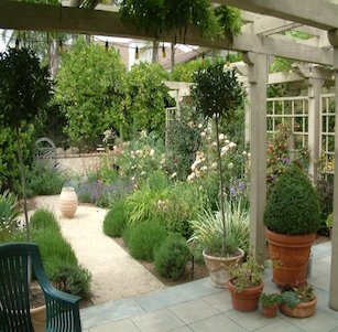 Mediterranean Patio Garden Glendora